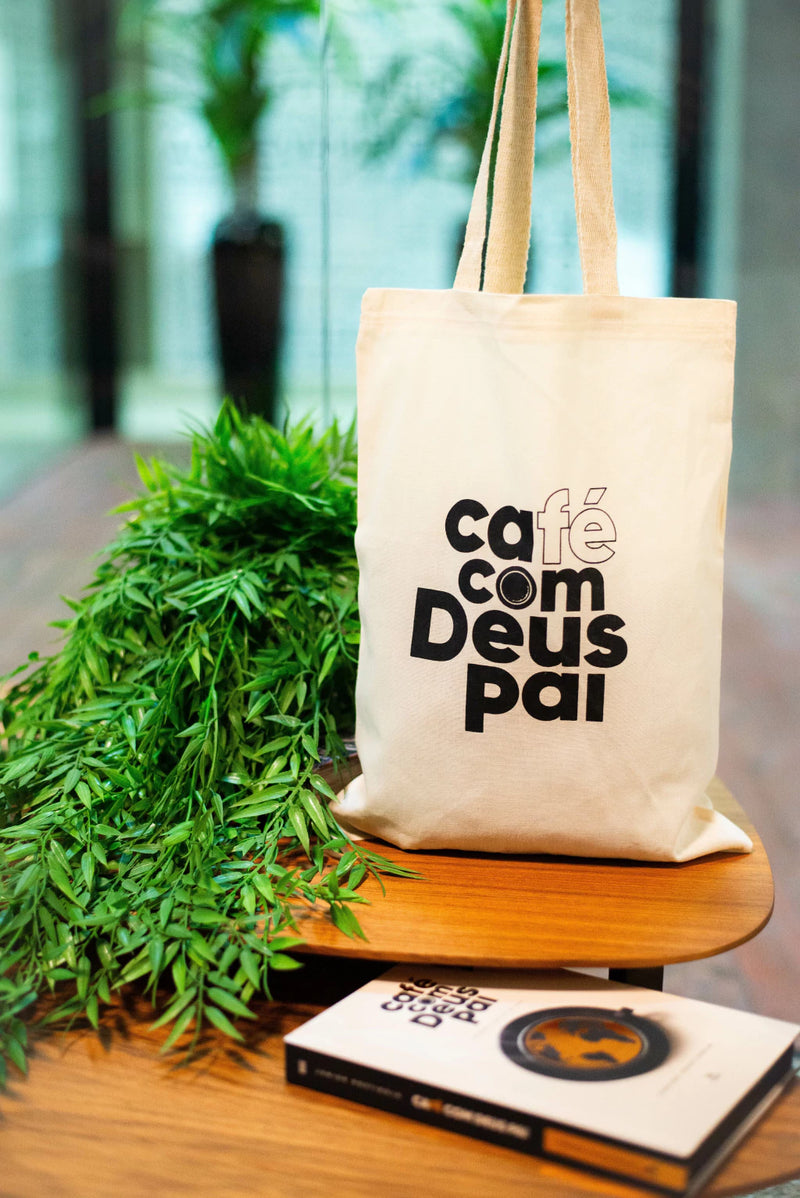 Café com Deus Pai (capa dura) + Ecobag + Presente: copo